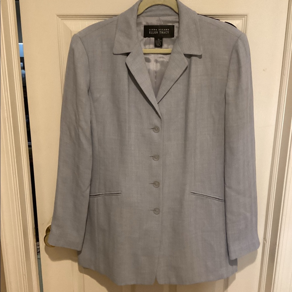 Ellen Tracy beautiful spring suit, powder blue